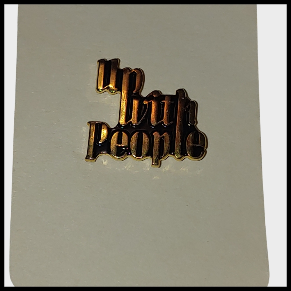 Vintage 'Up With People' Tack Pin